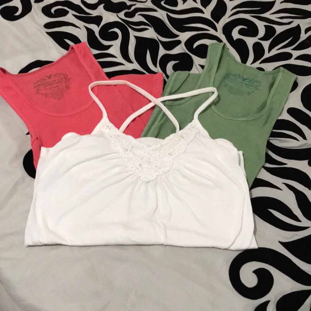 Multicolored American Eagle tank top bundle all size small.